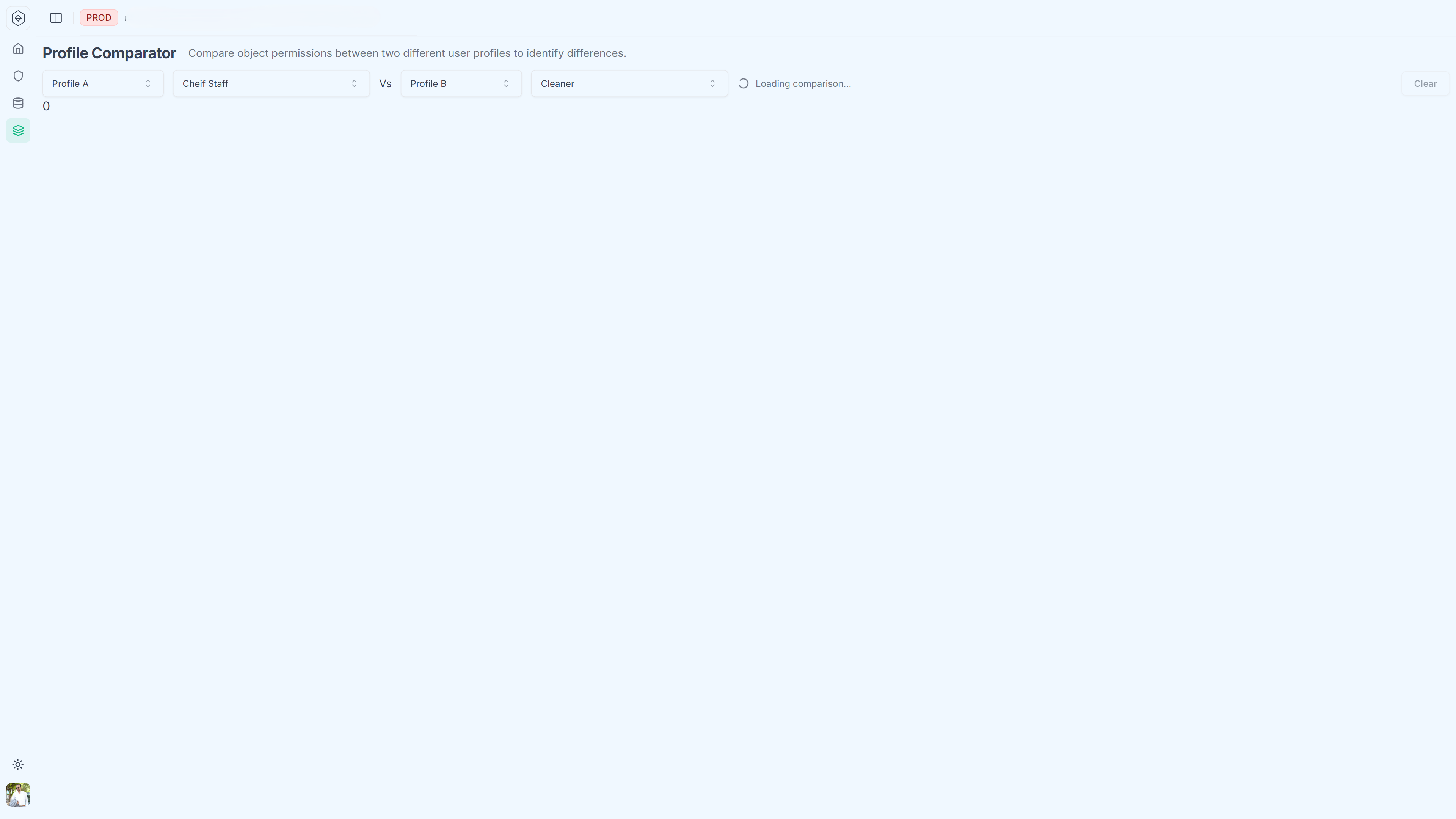 Select Profiles to Compare